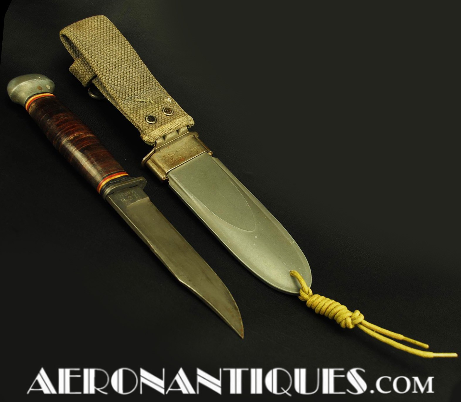 us navy survival knife;usn jet knife;1973 camillus knife;jet pilot