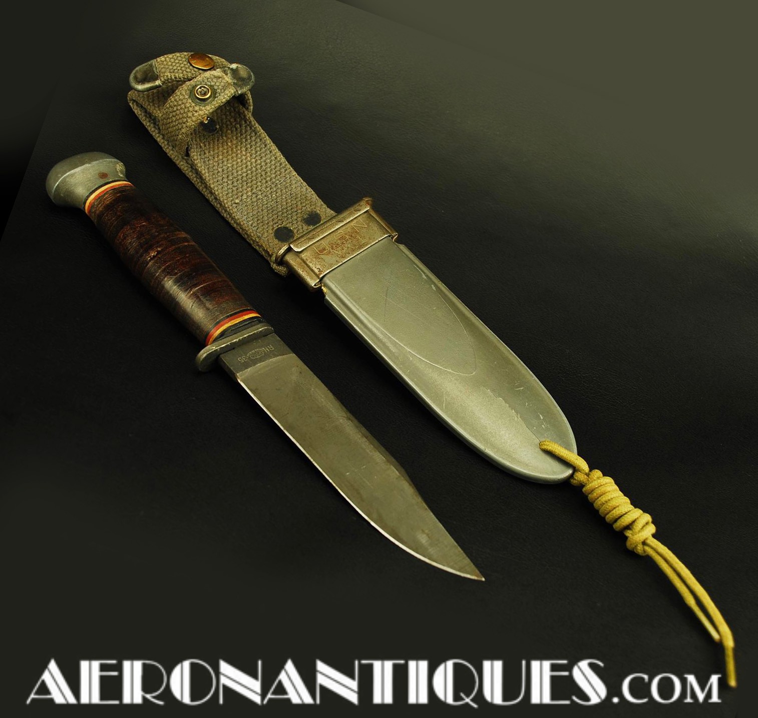 us navy survival knife;usn jet knife;1973 camillus knife;jet pilot