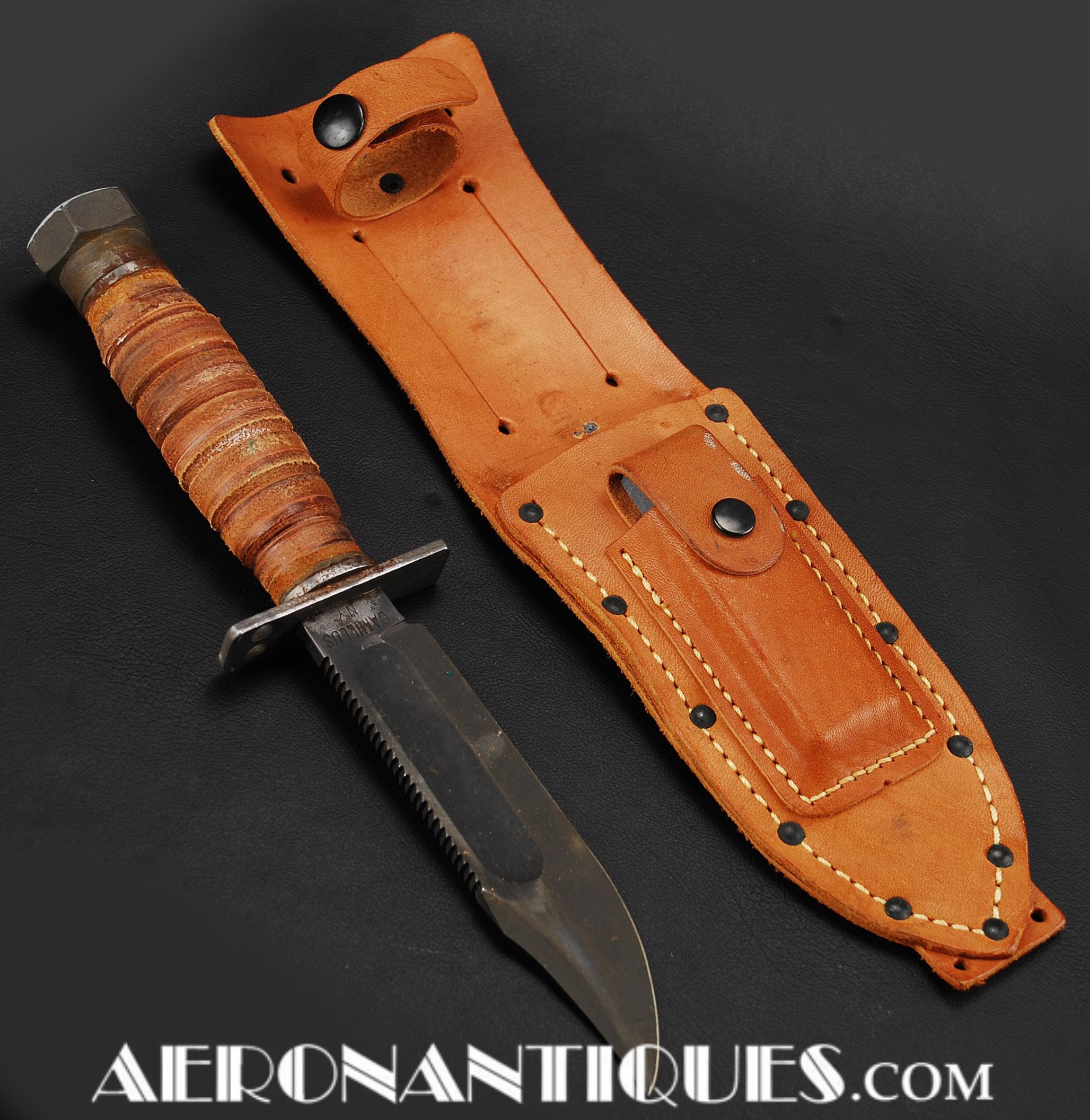 us navy survival knife;usn jet knife;1973 camillus knife;jet pilot
