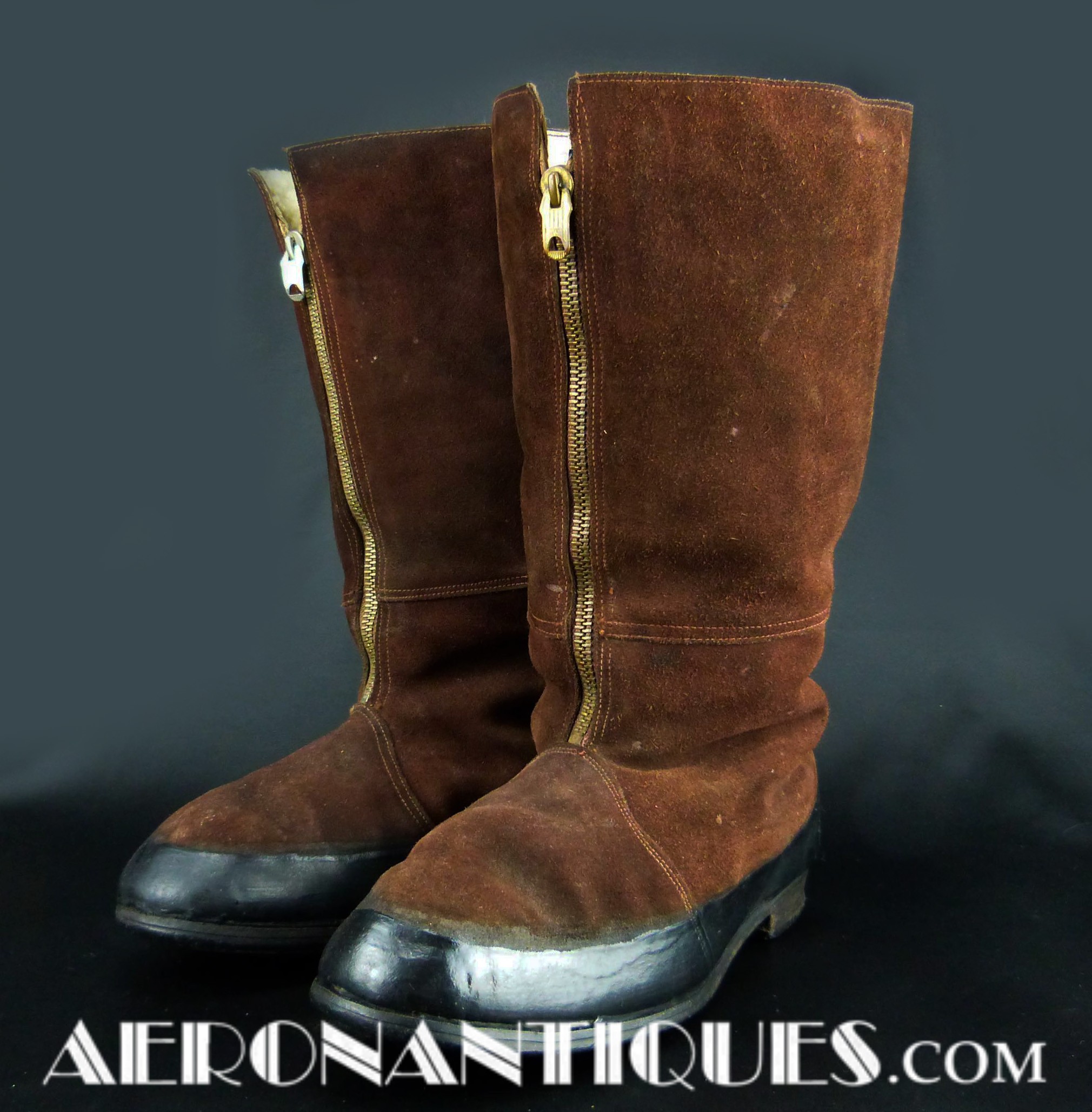sheepskin flying boots