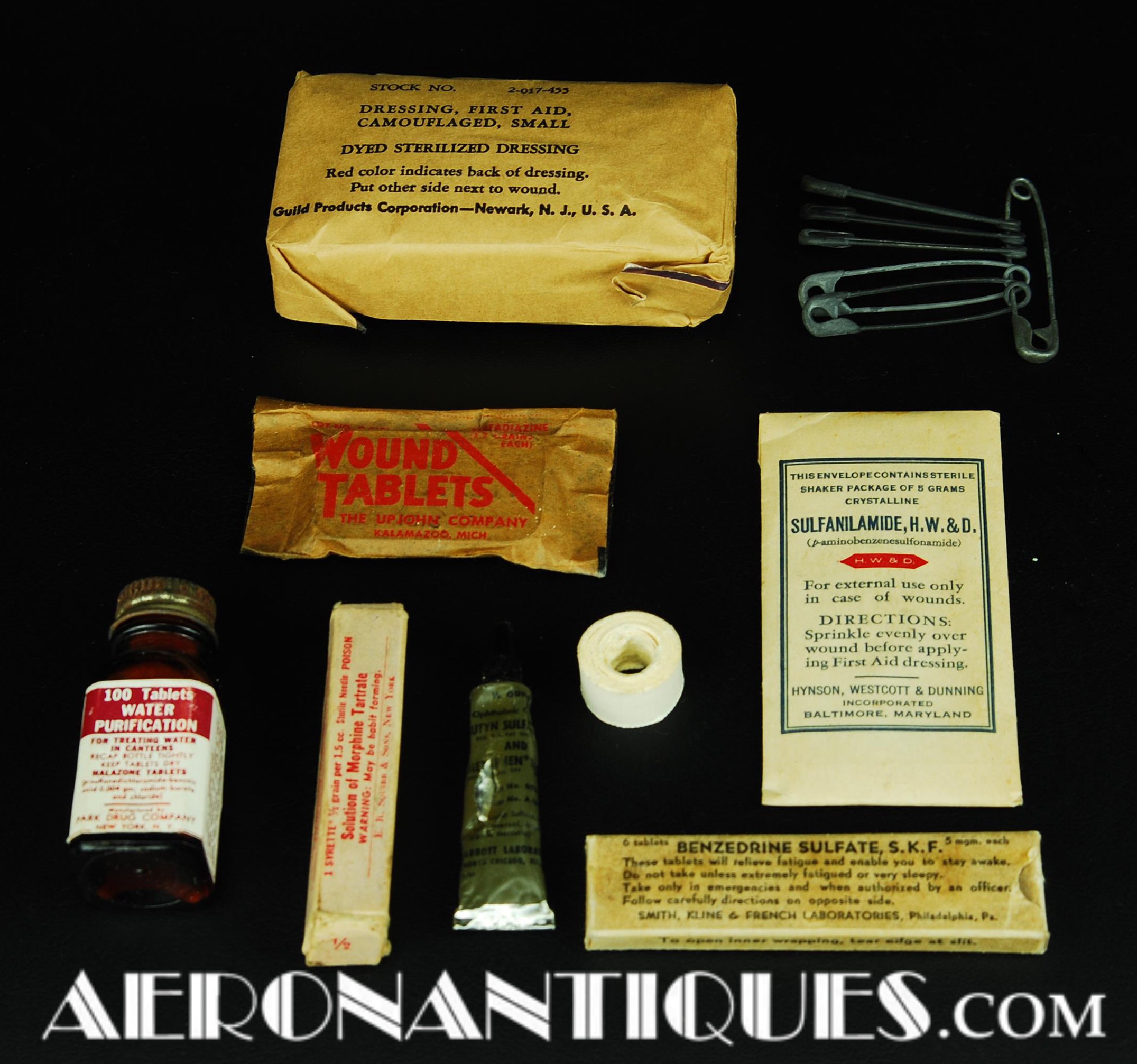 WWII First Aid Kit US Army Air Force Aircrew Pilot