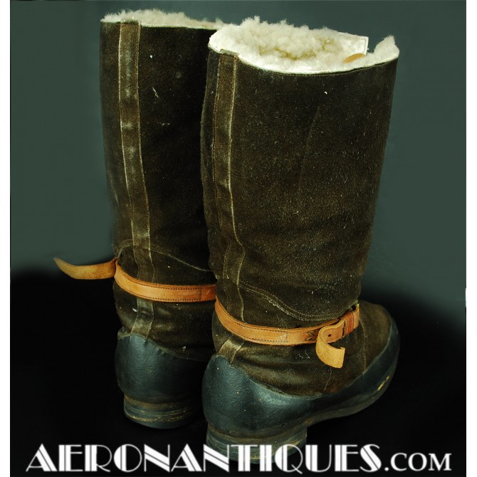 sheepskin flying boots