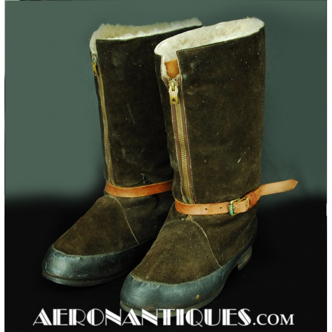 sheepskin flying boots