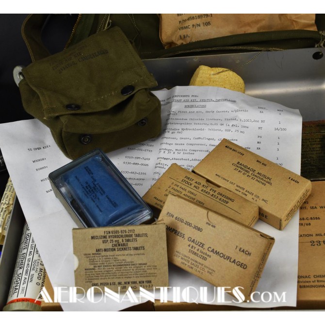 1968 US Air Force US Army Pilot Overwater Survival Kit