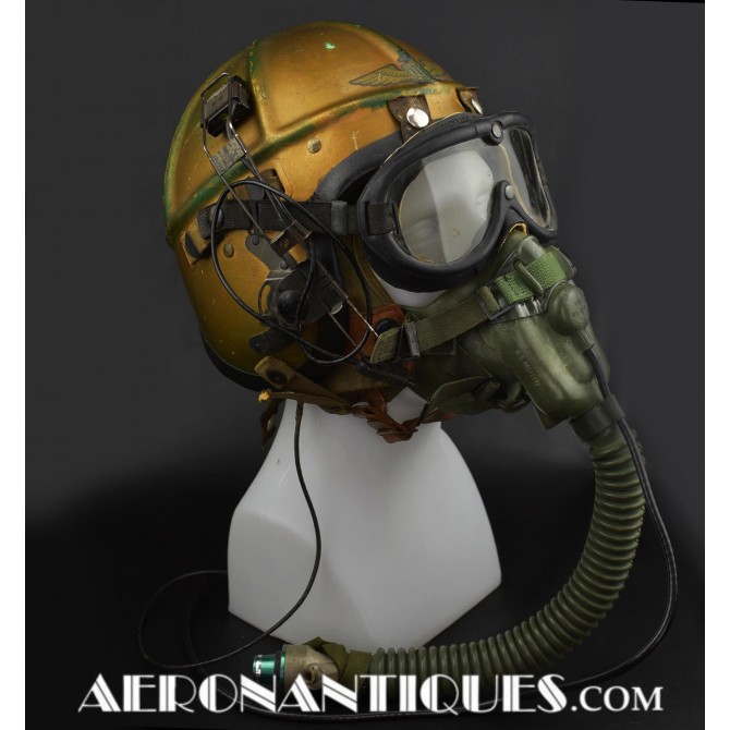 Casque Pilote US Navy H-3 & Masque Oxygène A-13 A