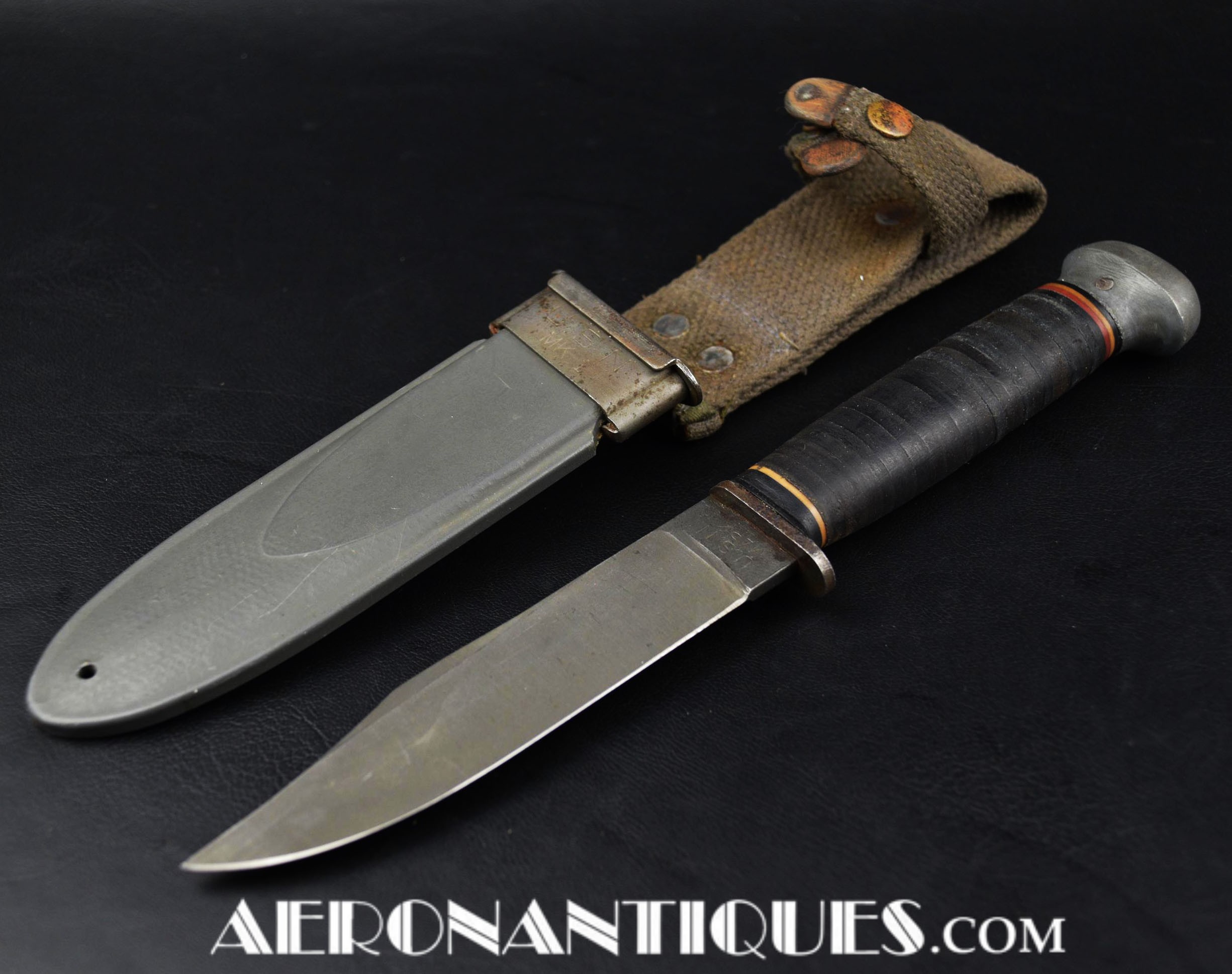 us navy survival knife;usn jet knife;1973 camillus knife;jet pilot