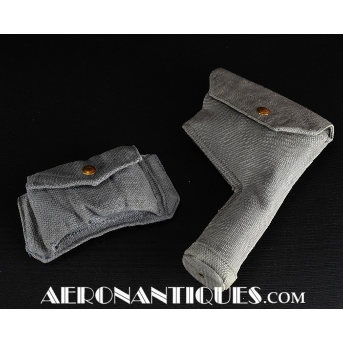 WWII RAF Pilot Revolver Holster & Ammo Pouch Set