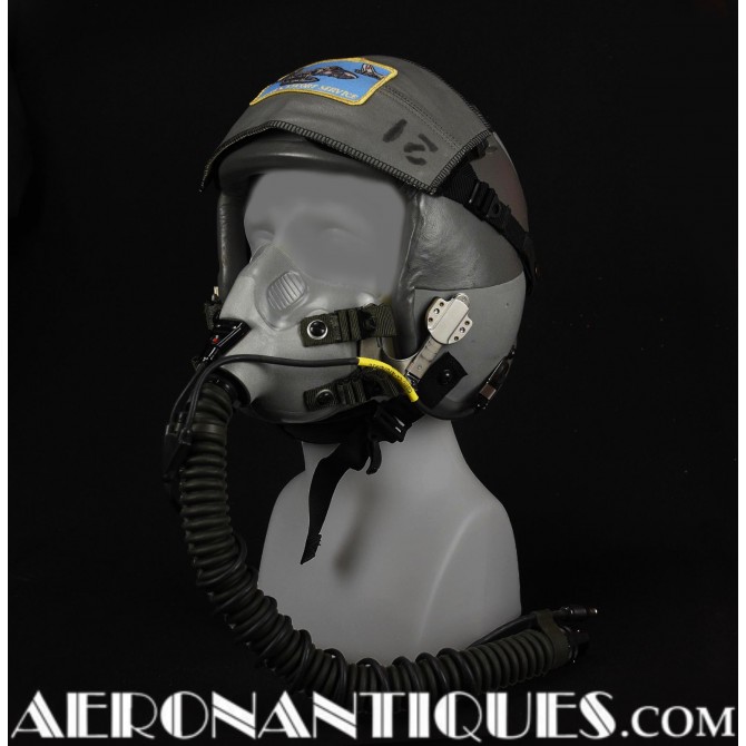 USAF F-15 Pilot HGU-55 Flight Helmet + Oxygen Mask