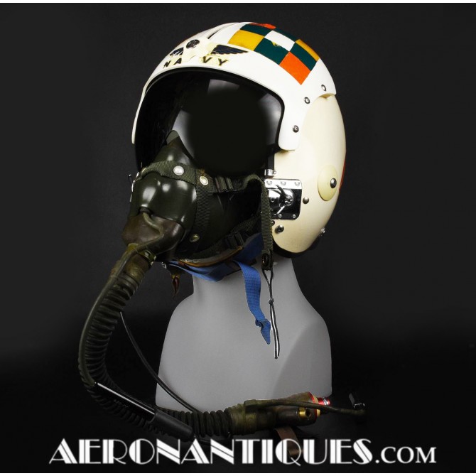 US Navy Pilot Jet APH-6 D Helmet & Mask Vietnam