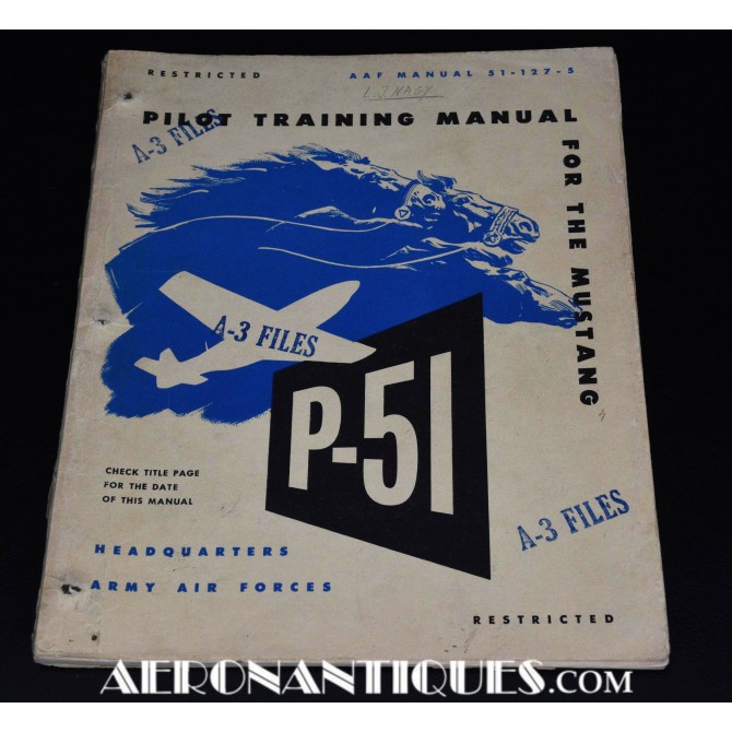 US Army Air Force P-51 Mustang Pilot Manual