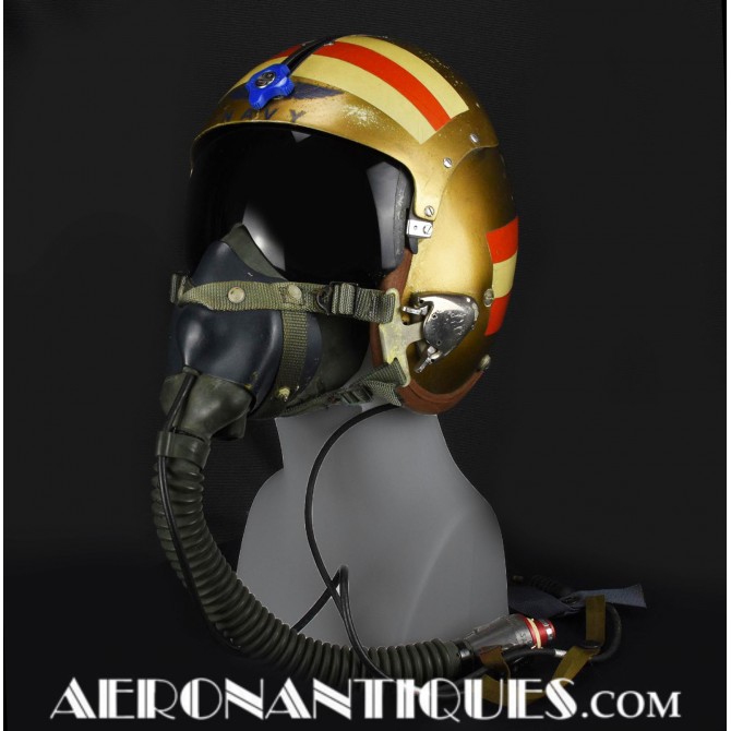 US NAVY APH-5 Pilot Flight Helmet & Oxygen Mask