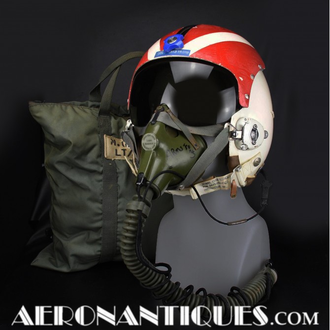 USAF HGU-2/P Jet Pilot Flight Helmet + MBU-5 Mask
