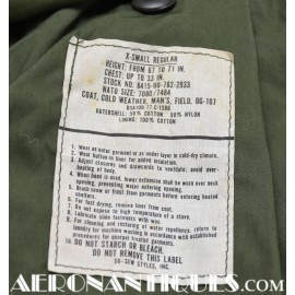 1st CAV X-Small US Army Field Jacket M-65 NOS