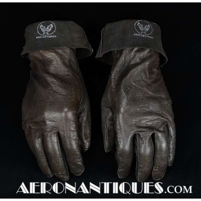 WWII US Army Air Force Pilot B-3A Flying Gloves