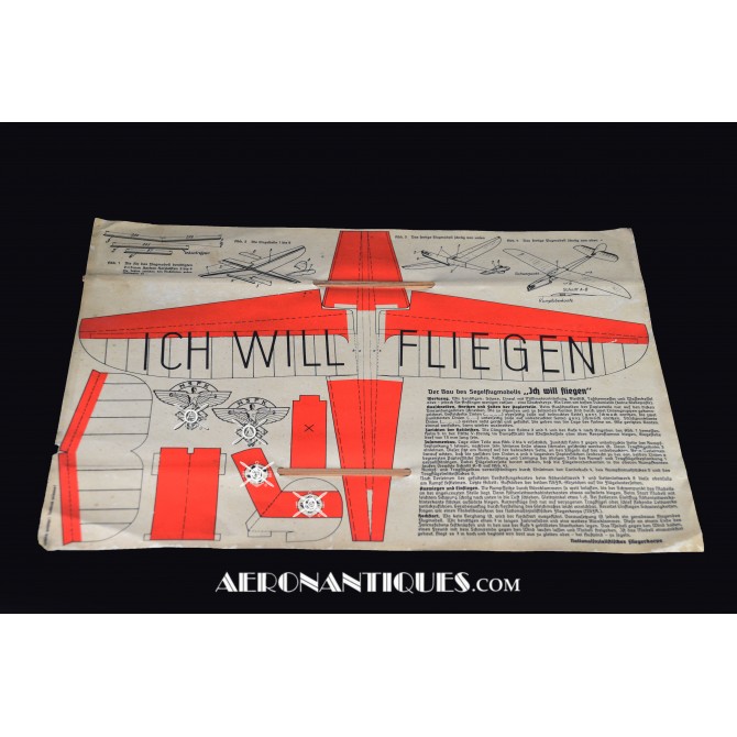 WWII Luftwaffe NSFK Glider Model