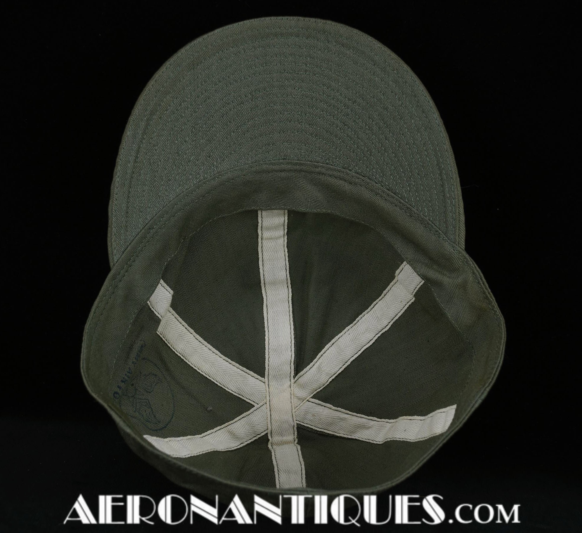 a3 wwii mechanic cap;army air force wwii mechanic hbt hat;wwii