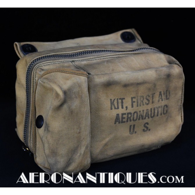 WWII First Aid Aeronautical Kit Pouch US Bomber Pilot