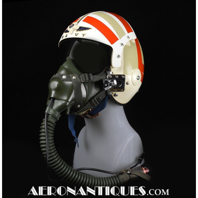 US Navy Pilot Jet APH-6 A Helmet & Oxygen Mask