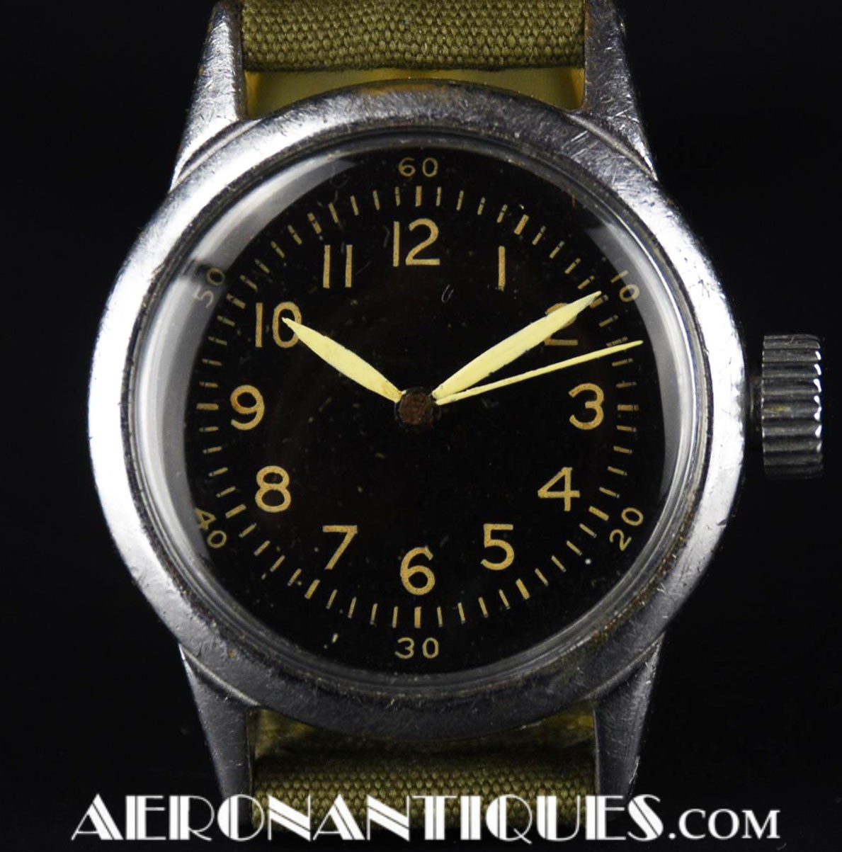 wwii us pilot watch;wwii cockpit clock;fighter pilot watch;elgin clock ...