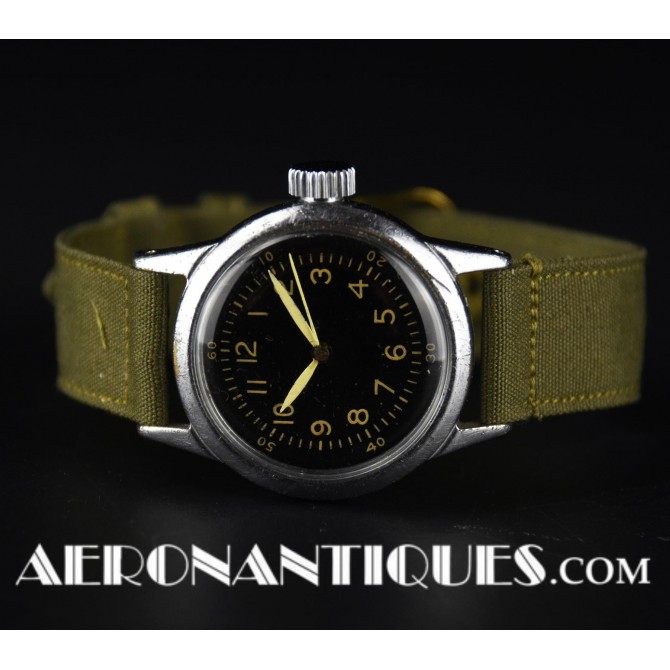 wwii us pilot watch;wwii cockpit clock;fighter pilot watch;elgin clock ...